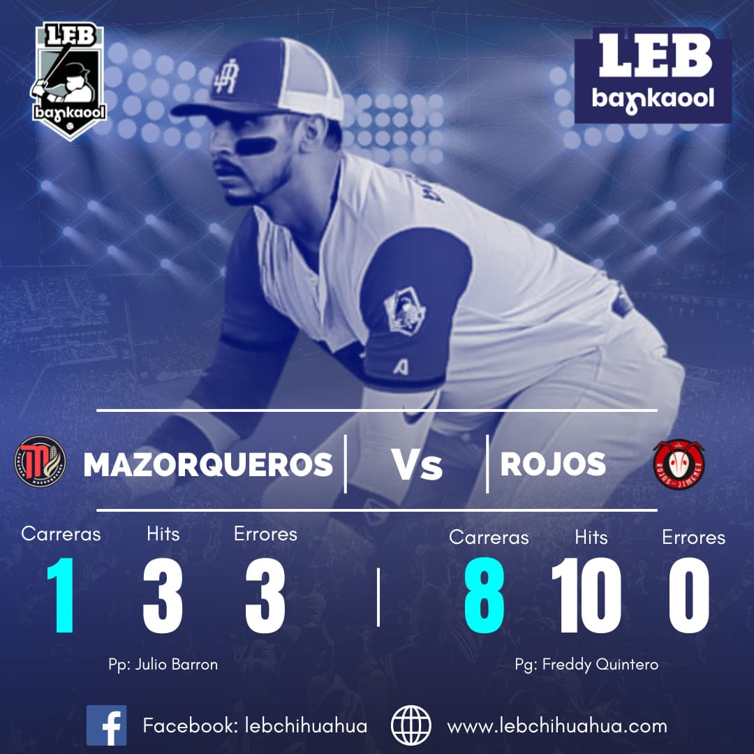 Rojos ganó a Mazorqueros