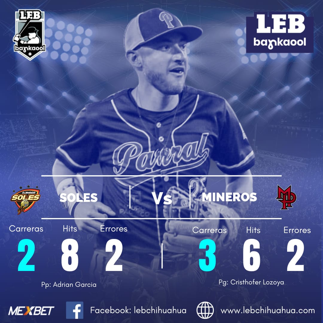 Mineros otra vez gana con Walk-Off