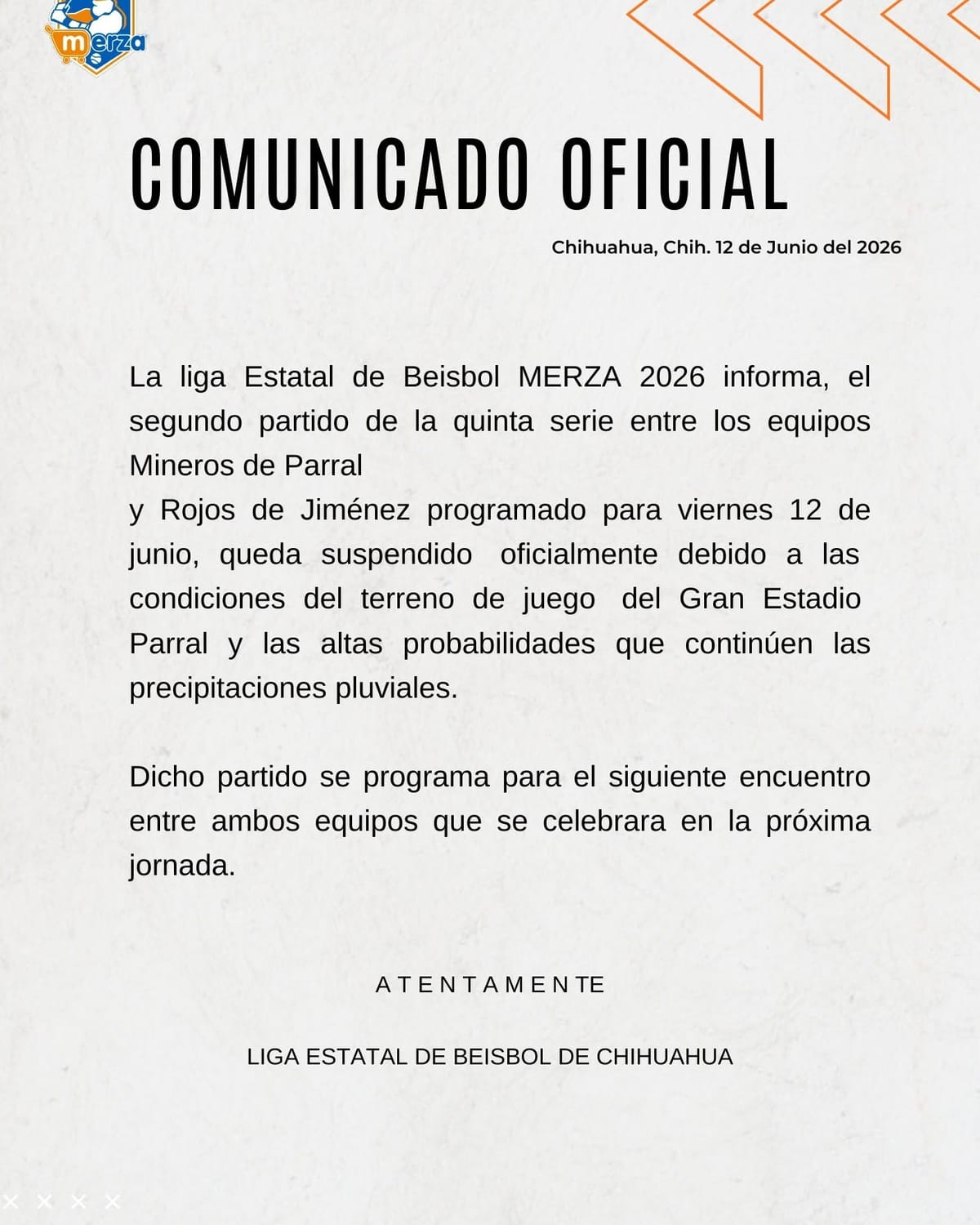 Impide la lluvia juego Rojos-Mineros