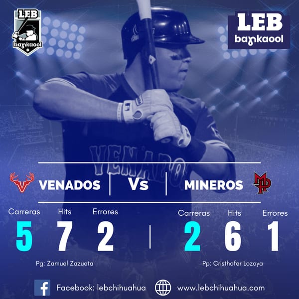 Mineros divide con Venados