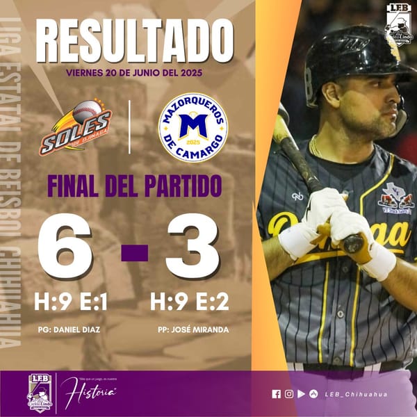 Vuelve a brillar Díaz en triunfo de Ojinaga