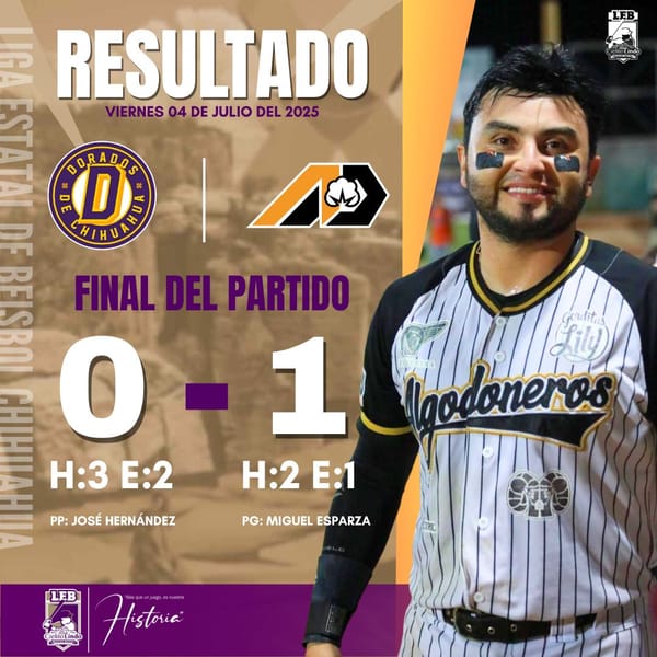 Le pone Delicias alto a la racha de Dorados
