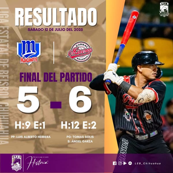 Estrenan Minero pitcher y ganan